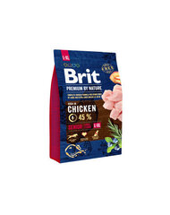 Täysravinto suuri- ja erittäin suurirotuisille vanhemmille koirille BRIT Premium By Nature Senior L/XL,3 kg hinta ja tiedot | Brit Premium By Nature Lemmikit | hobbyhall.fi