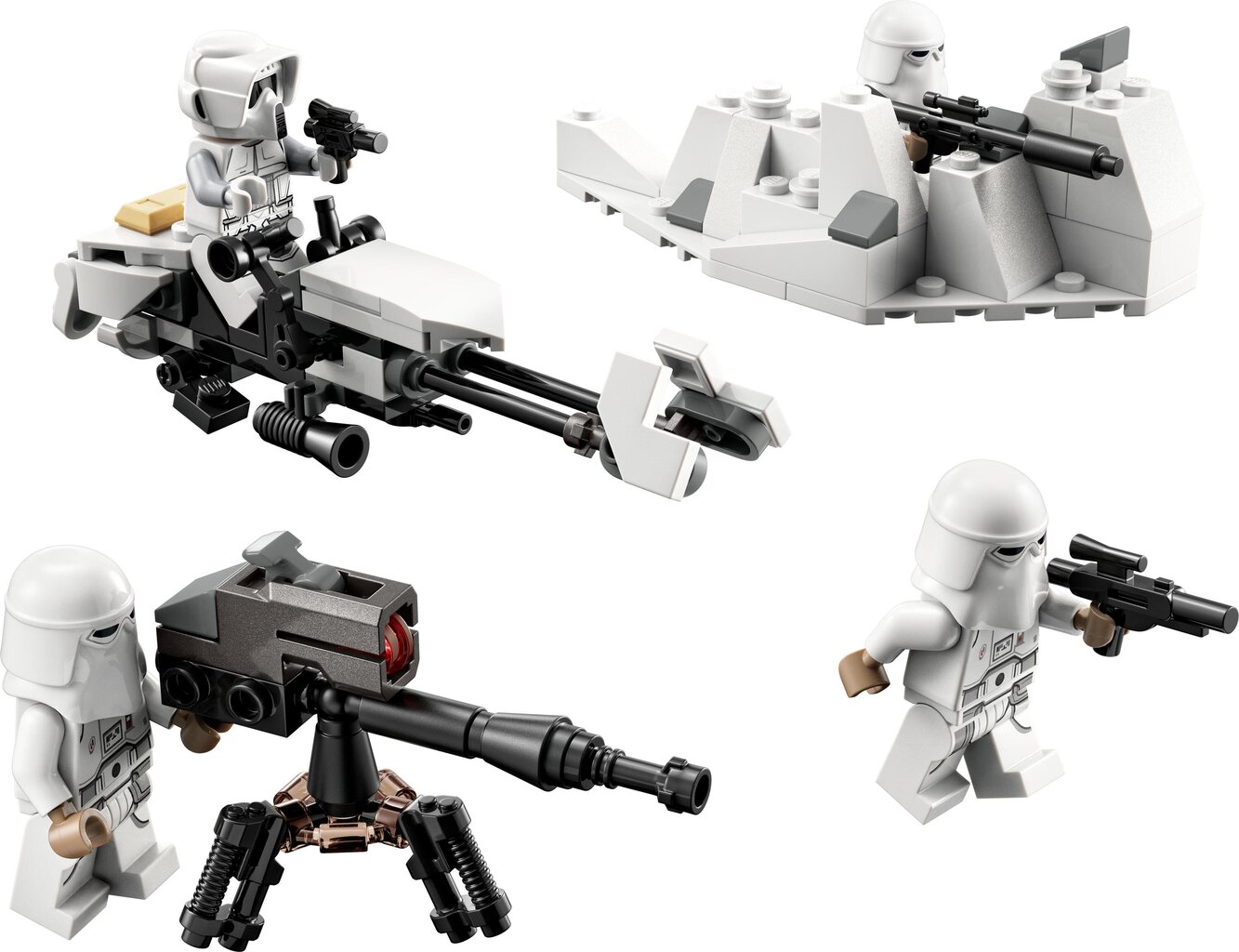 75320 LEGO® Star Wars Lumisotilaat-taistelupakkaus hinta ja tiedot | LEGOT ja rakennuslelut | hobbyhall.fi