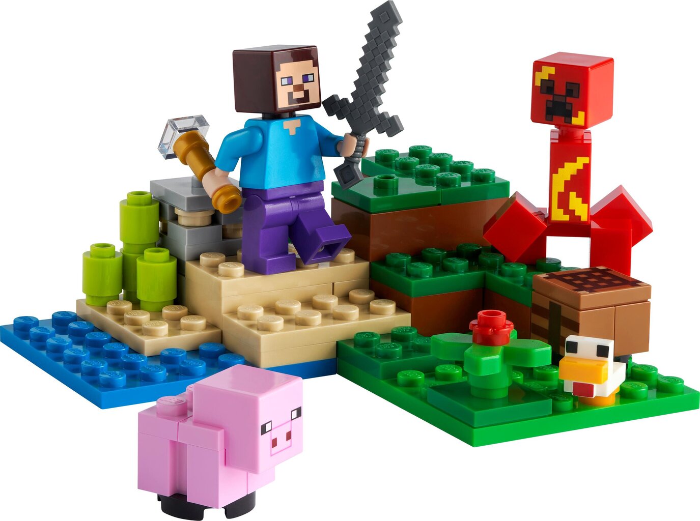 21177 LEGO® Minecraft Creeper Ambush hinta ja tiedot | LEGOT ja rakennuslelut | hobbyhall.fi