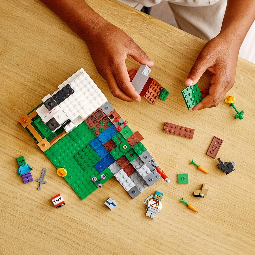 21181 LEGO® Minecraft Rabbit Farm hinta ja tiedot | LEGOT ja rakennuslelut | hobbyhall.fi