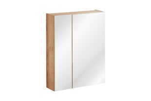 Kylpyhuonekaappi peilillä Comad Capri Oak 842A FSC, ruskea hinta ja tiedot | Kylpyhuonekaapit | hobbyhall.fi