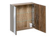 Kylpyhuonekaappi peilillä Comad Santa Fe Taupe 84-60-A-2D, harmaa hinta ja tiedot | Kylpyhuonekaapit | hobbyhall.fi