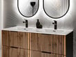 Kylpyhuoneen alakaappi Comad Xilo Black Wotan 82-80-D-2S, ruskea/musta hinta ja tiedot | Kylpyhuonekaapit | hobbyhall.fi