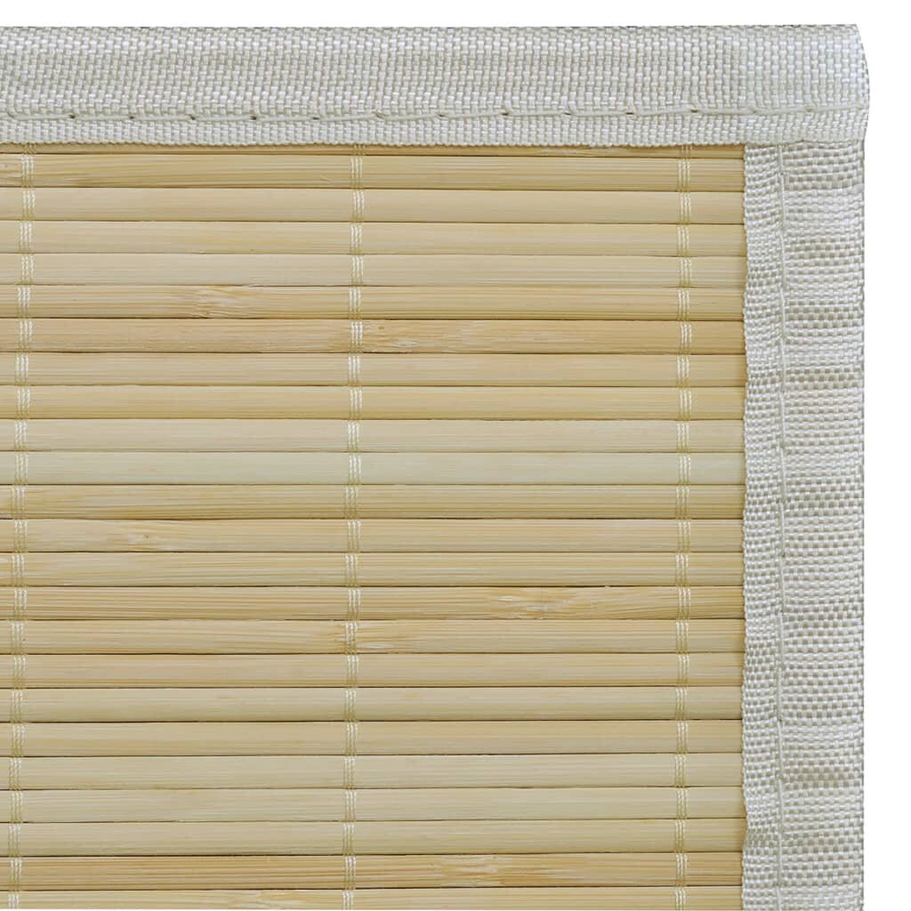 vidaXL Suorakulmainen luonnollinen bambumatto 80x200 cm hinta ja tiedot | Isot matot | hobbyhall.fi