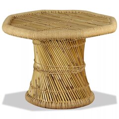 vidaXL Sohvapöytä bambu kahdeksankulmio 60x60x45 cm hinta ja tiedot | Sohvapöydät | hobbyhall.fi