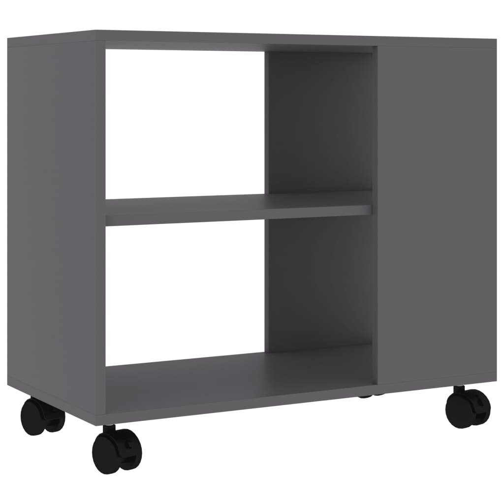 vidaXL Sivupöytä harmaa 70x35x55 cm tekninen puu hinta ja tiedot | Sohvapöydät | hobbyhall.fi