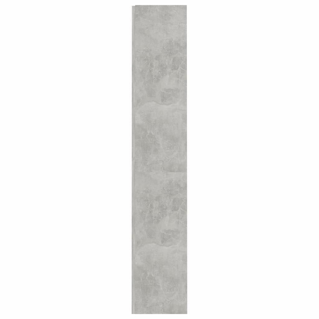 vidaXL 4-tasoinen kirjahylly betoninharmaa 60x24x142 cm lastulevy hinta ja tiedot | Hyllyt | hobbyhall.fi