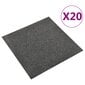 vidaXL Tekstiililaatta 20 kpl 5 m² 50x50 cm antrasiitti hinta ja tiedot | Isot matot | hobbyhall.fi