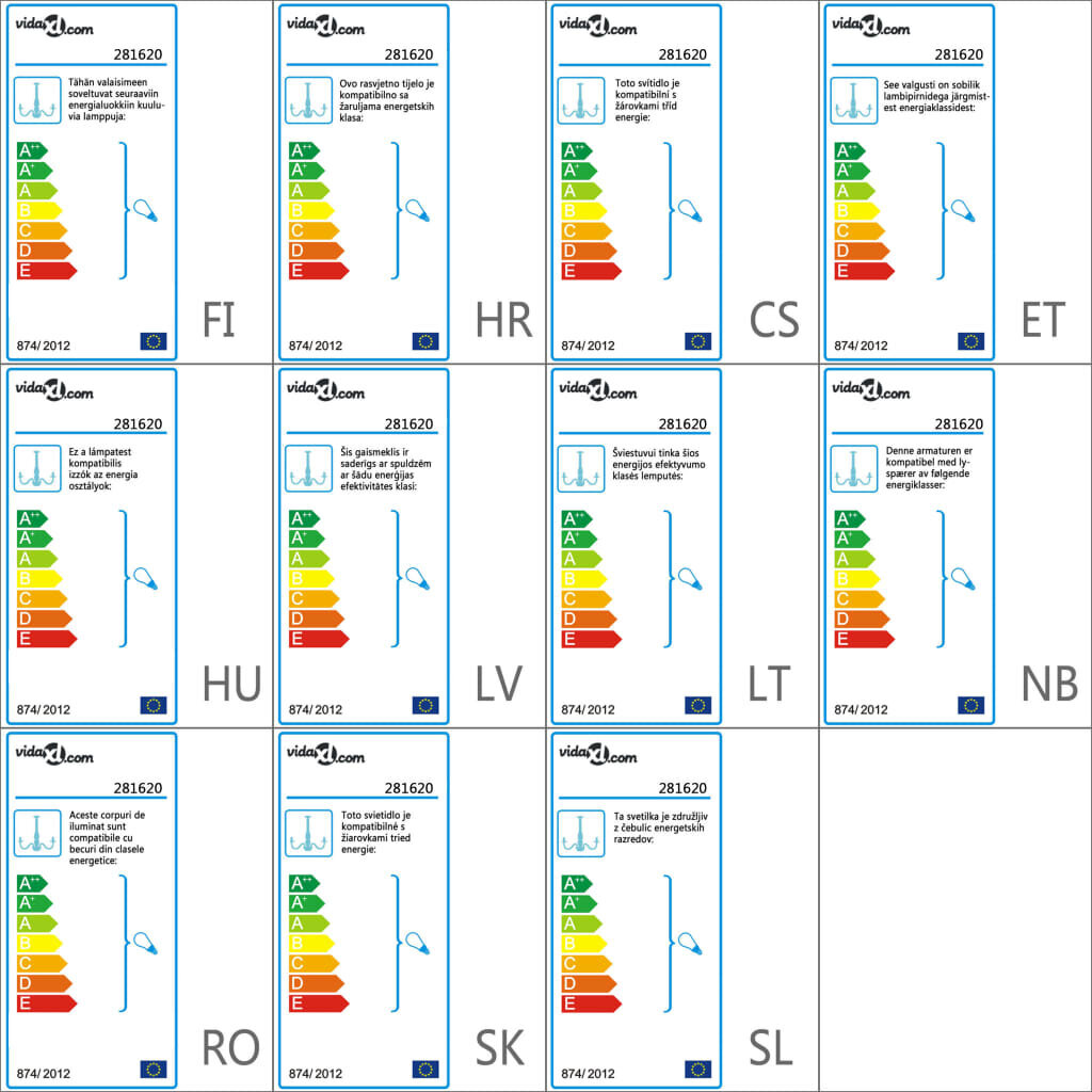 vidaXL Kattokruunu antiikkityylinen valkoinen 12 x E14 polttimot hinta ja tiedot | Riippuvalaisimet | hobbyhall.fi