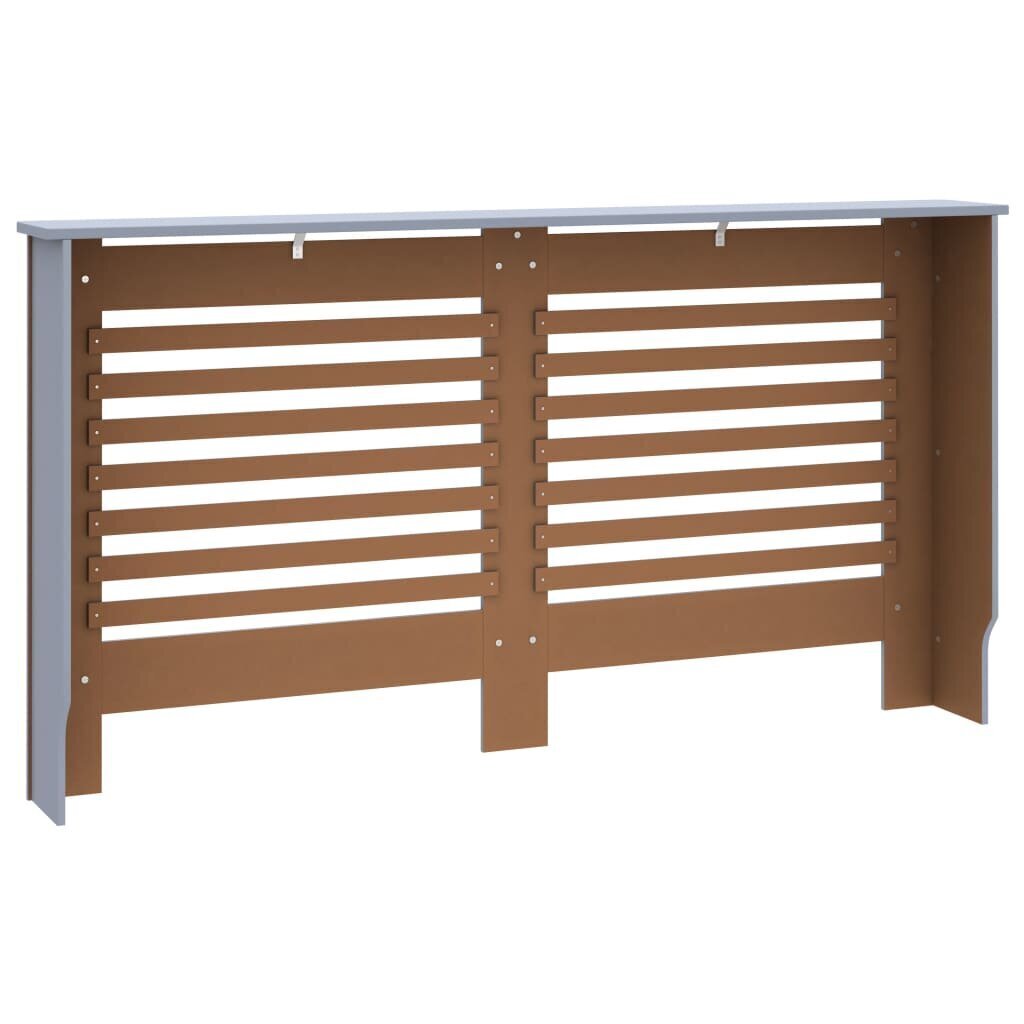 vidaXL Lämpöpatterin suoja antrasiitti 152x19x81,5 cm MDF hinta ja tiedot | Takka- ja uunitarvikkeet | hobbyhall.fi