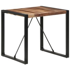 vidaXL Ruokapöytä 80x80x75 cm täysi puu seesamviimeistelyllä hinta ja tiedot | Ruokapöydät | hobbyhall.fi
