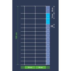 vidaXL Puutarha-aita galvanoitu teräs 50x1,6 m hopea hinta ja tiedot | Aidat ja tarvikkeet | hobbyhall.fi