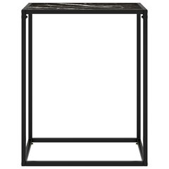 vidaXL Konsolipöytä musta 60x35x75 cm karkaistu lasi hinta ja tiedot | Sohvapöydät | hobbyhall.fi