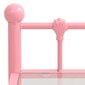 vidaXL Yöpöydät 2 kpl pinkki ja läpinäkyvä metalli ja lasi hinta ja tiedot | Yöpöydät | hobbyhall.fi