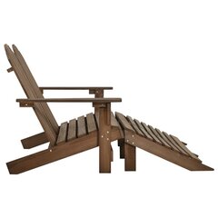 vidaXL 2-istuttava Adirondack-puutarhatuoli/rahi täysi kuusi ruskea hinta ja tiedot | Puutarhatuolit | hobbyhall.fi