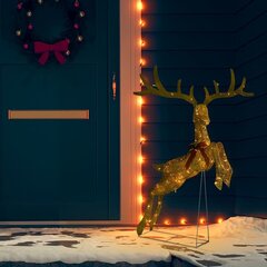 vidaXL Lentävä poro joulukoriste 120 LED-valoa kulta lämmin valkoinen hinta ja tiedot | Joulukoristeet | hobbyhall.fi