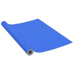 vidaXL Itseliimautuva huonekalukalvo korkeakiilto sininen 500x90cm PVC hinta ja tiedot | Ikkunakalvot ja kontaktimuovit | hobbyhall.fi