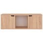 vidaXL TV-taso Sonoma-tammi 88,5x27,5x30,5 cm lastulevy hinta ja tiedot | TV-tasot | hobbyhall.fi