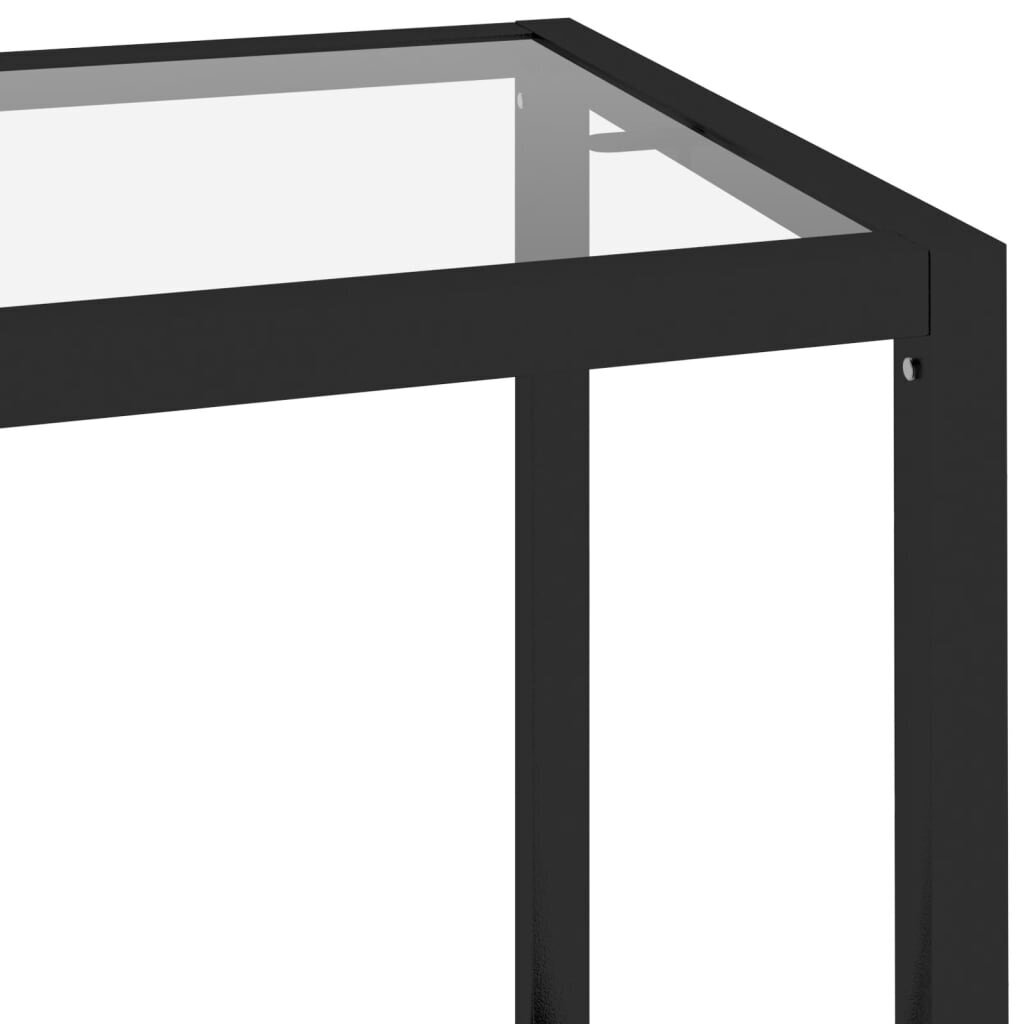 vidaXL Hylly läpinäkyvä 100x36x90 cm karkaistu lasi hinta ja tiedot | Sivupöydät | hobbyhall.fi