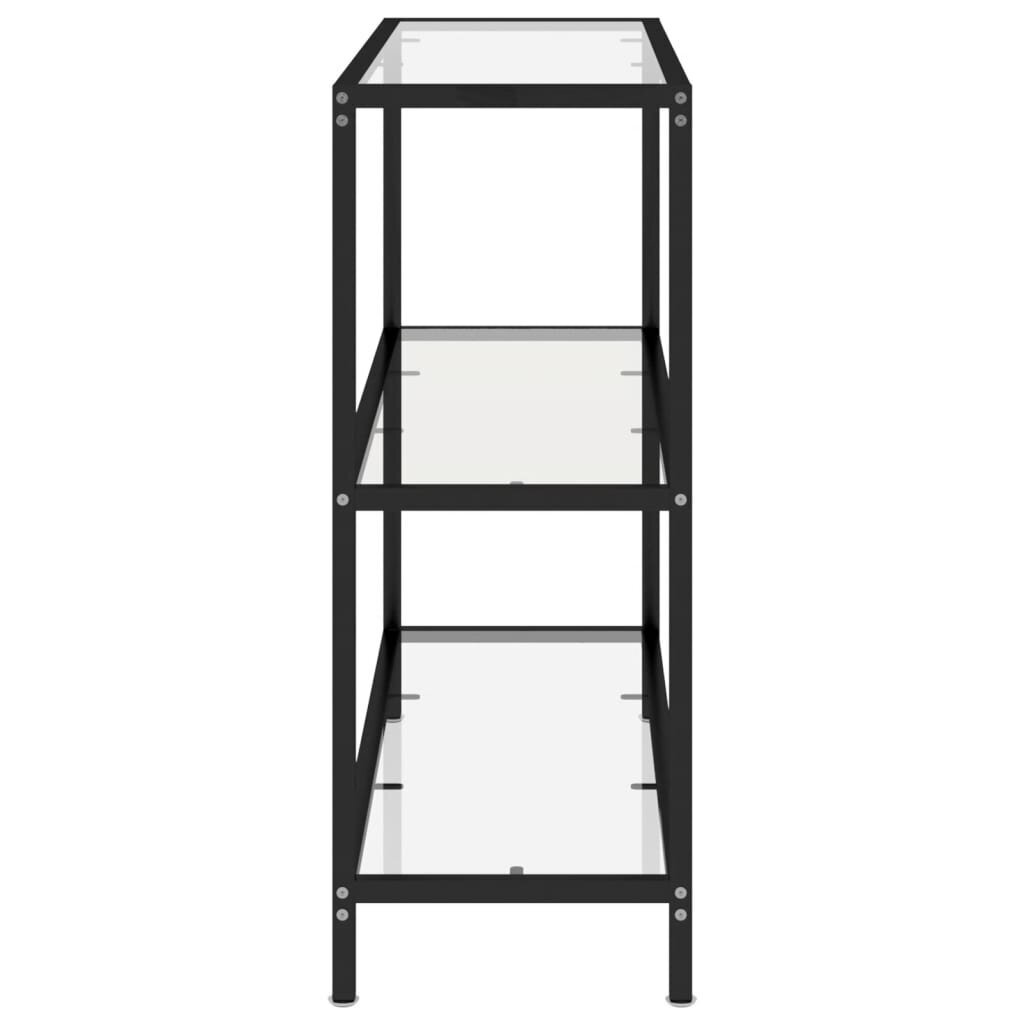 vidaXL Hylly läpinäkyvä 100x36x90 cm karkaistu lasi hinta ja tiedot | Sivupöydät | hobbyhall.fi