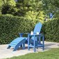 vidaXL Adirondack puutarhapöytä vedensininen 38x38x46 cm HDPE hinta ja tiedot | Puutarhapöydät | hobbyhall.fi
