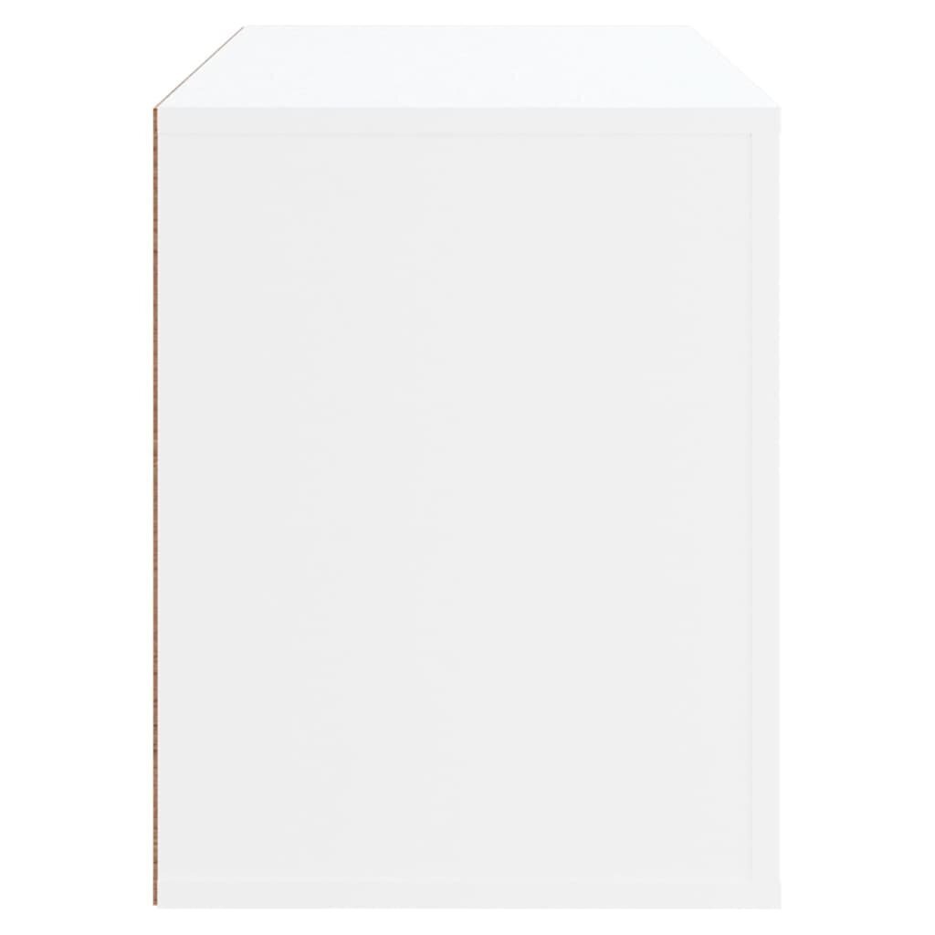 vidaXL Kenkäkaappi valkoinen 80x35x45 cm tekninen puu hinta ja tiedot | Kenkäkaapit ja -hyllyt | hobbyhall.fi