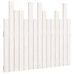 vidaXL Sängynpääty seinälle valkoinen 95,5x3x80 cm täysi mänty hinta ja tiedot | Sängyt | hobbyhall.fi