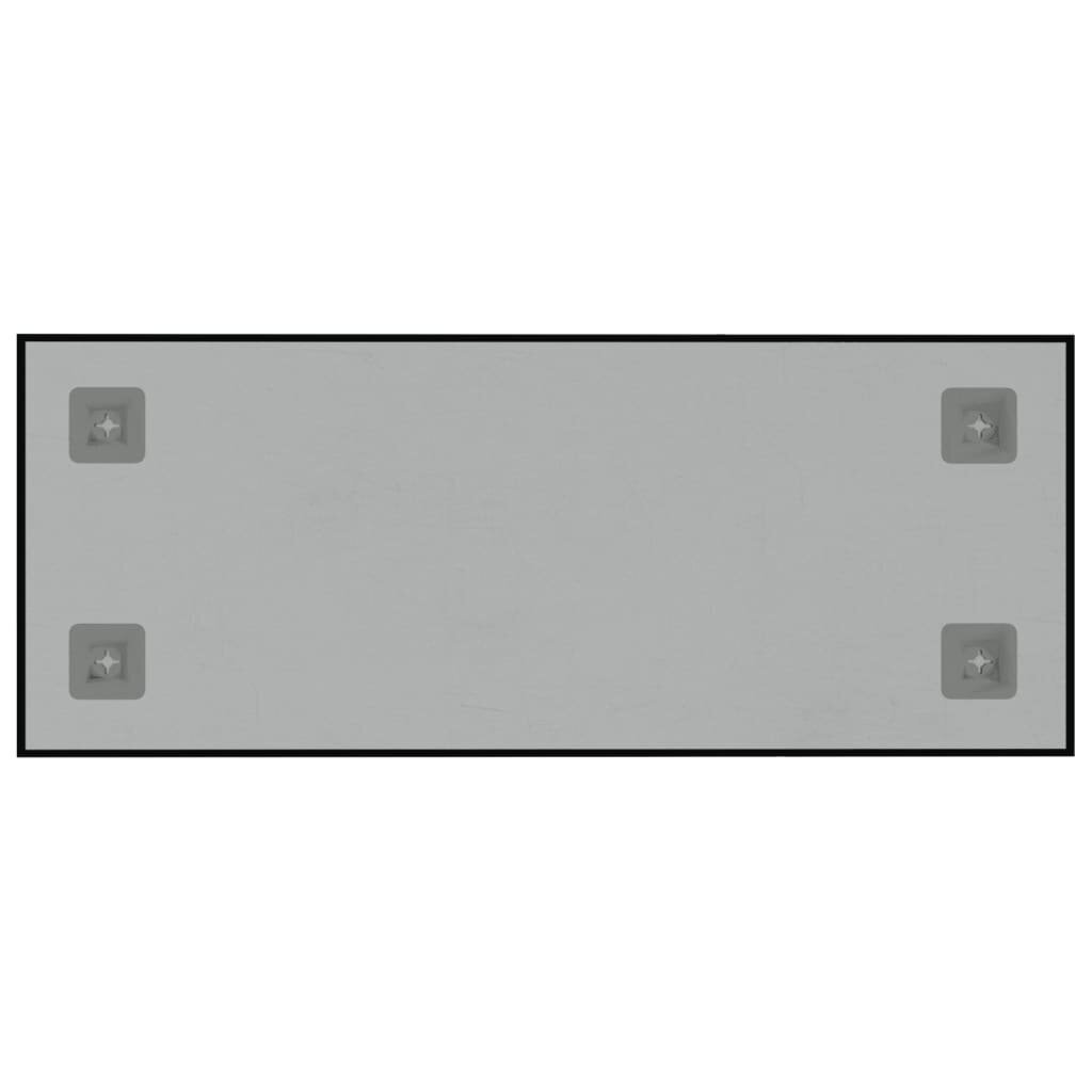 vidaXL Seinäkiinnitteinen magneettitaulu musta 50x20 cm karkaistu lasi hinta ja tiedot | Toimistotarvikkeet | hobbyhall.fi