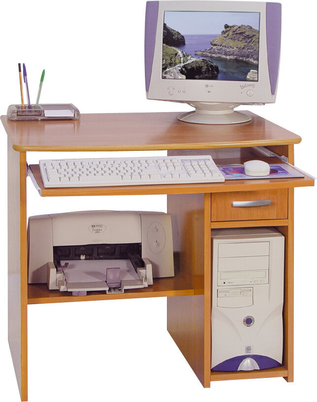Kirjoituspöytä Olcha Medium, ruskea hinta ja tiedot | Tietokonepöydät ja työpöydät | hobbyhall.fi