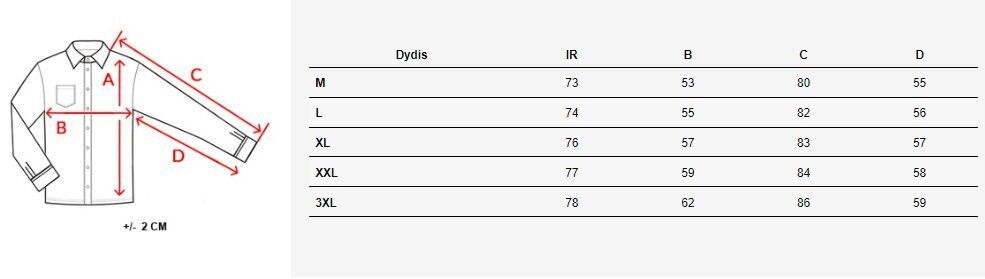 Miesten paita Ego DX2478-53323-XXL hinta ja tiedot | Miesten kauluspaidat | hobbyhall.fi