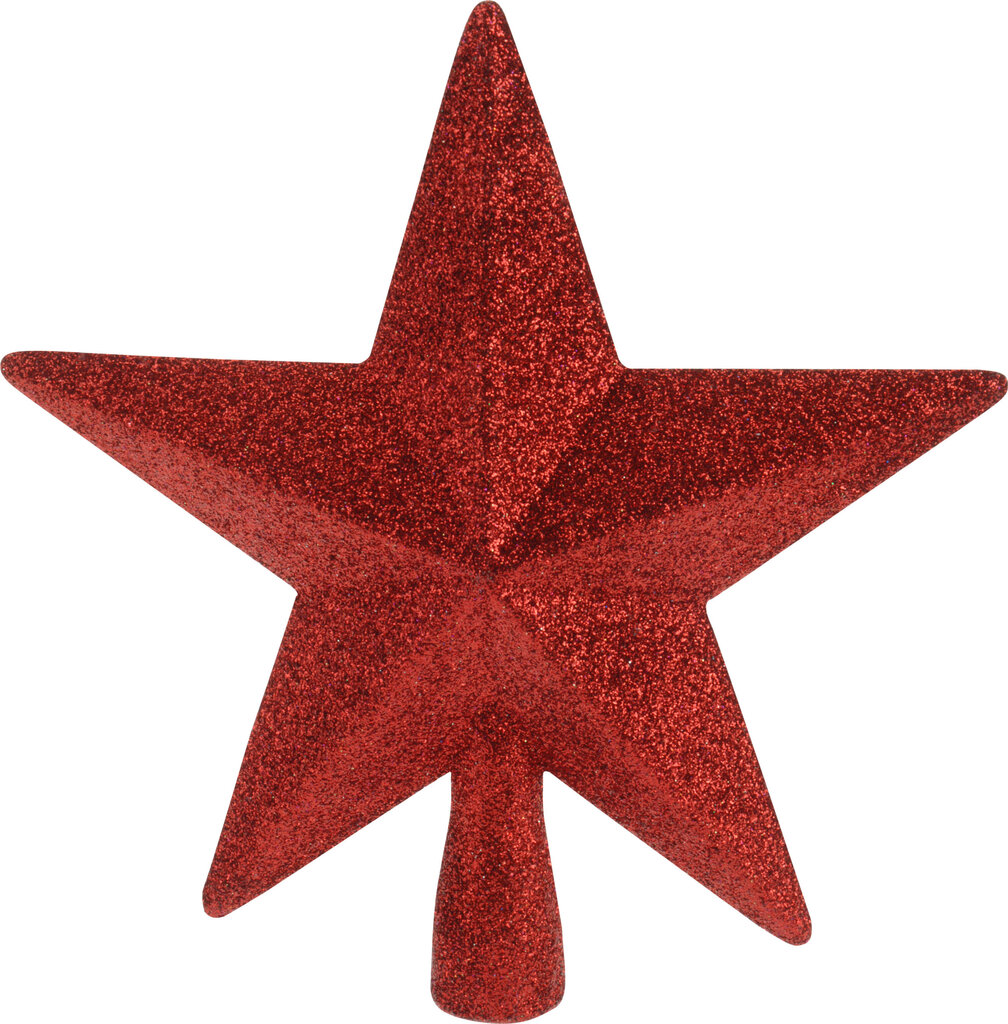 Joulukuusen piikki-punainen tähti1 19 cm hinta ja tiedot | Joulukuusen koristeet | hobbyhall.fi