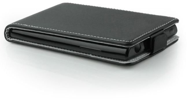 Forcell Flexi Slim Flip Sony D6603 Xperia Z3 vertical case in silicone holder Black Internetistä