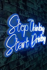 Lopeta ajatteleminen Aloita juominen, Sininen hinta ja tiedot | Sisustustuotteet | hobbyhall.fi