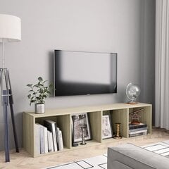 vidaXL Kirjahylly/TV-taso Sonoma-tammi 143x30x36 cm hinta ja tiedot | TV-tasot | hobbyhall.fi