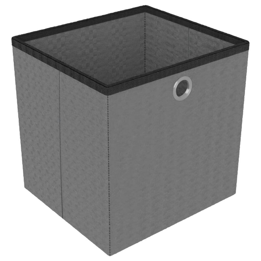 vidaXL 9 kuution esittelyhylly + laatikot musta 103x30x107,5 cm kangas hinta ja tiedot | Varastohyllyt | hobbyhall.fi