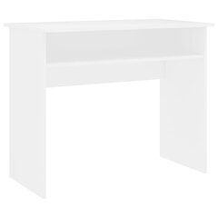 vidaXL Työpöytä valkoinen 90x50x74 cm lastulevy hinta ja tiedot | Tietokonepöydät ja työpöydät | hobbyhall.fi
