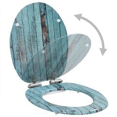 vidaXL WC-istuin soft close kannella MDF lautakuosi hinta ja tiedot | WC-istuimen lisätarvikkeet | hobbyhall.fi