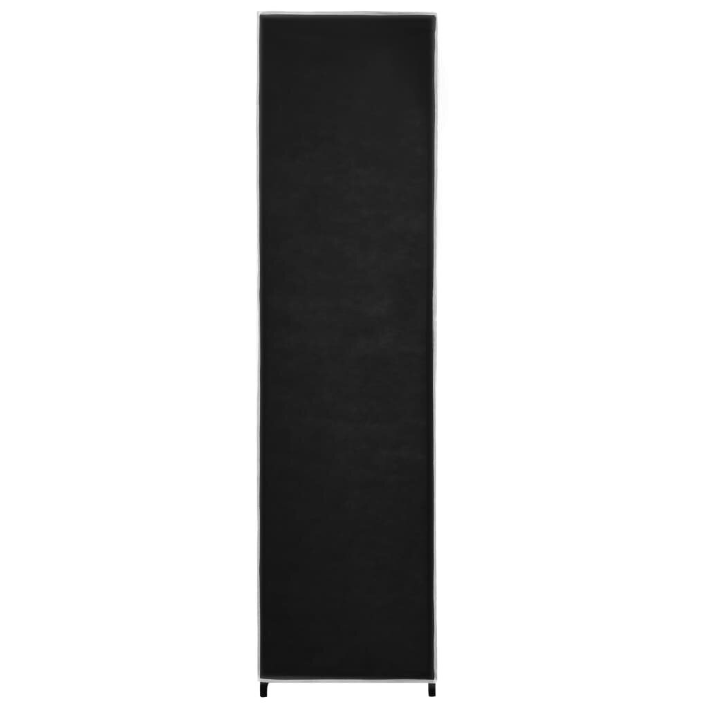 vidaXL Vaatekaappi 4 lokerolla musta 175x45x170 cm hinta ja tiedot | Kaapit | hobbyhall.fi