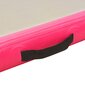 vidaXL Täytettävä voimistelumatto pumpulla 600x100x10 cm PVC pinkki hinta ja tiedot | Joogamatot | hobbyhall.fi