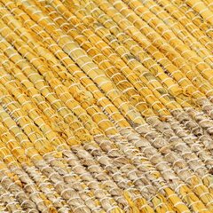 vidaXL Käsintehty juuttimatto keltainen 160x230 cm hinta ja tiedot | Isot matot | hobbyhall.fi
