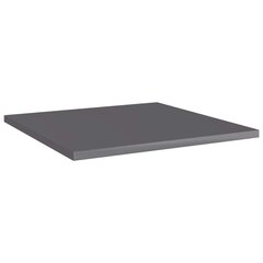 vidaXL Kirjahyllytasot 8 kpl korkeakiilto harmaa 40x40x1,5cm lastulevy hinta ja tiedot | Hyllyt | hobbyhall.fi