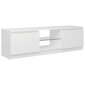 vidaXL TV-taso LED-valoilla valkoinen 120x30x35,5 cm hinta ja tiedot | TV-tasot | hobbyhall.fi