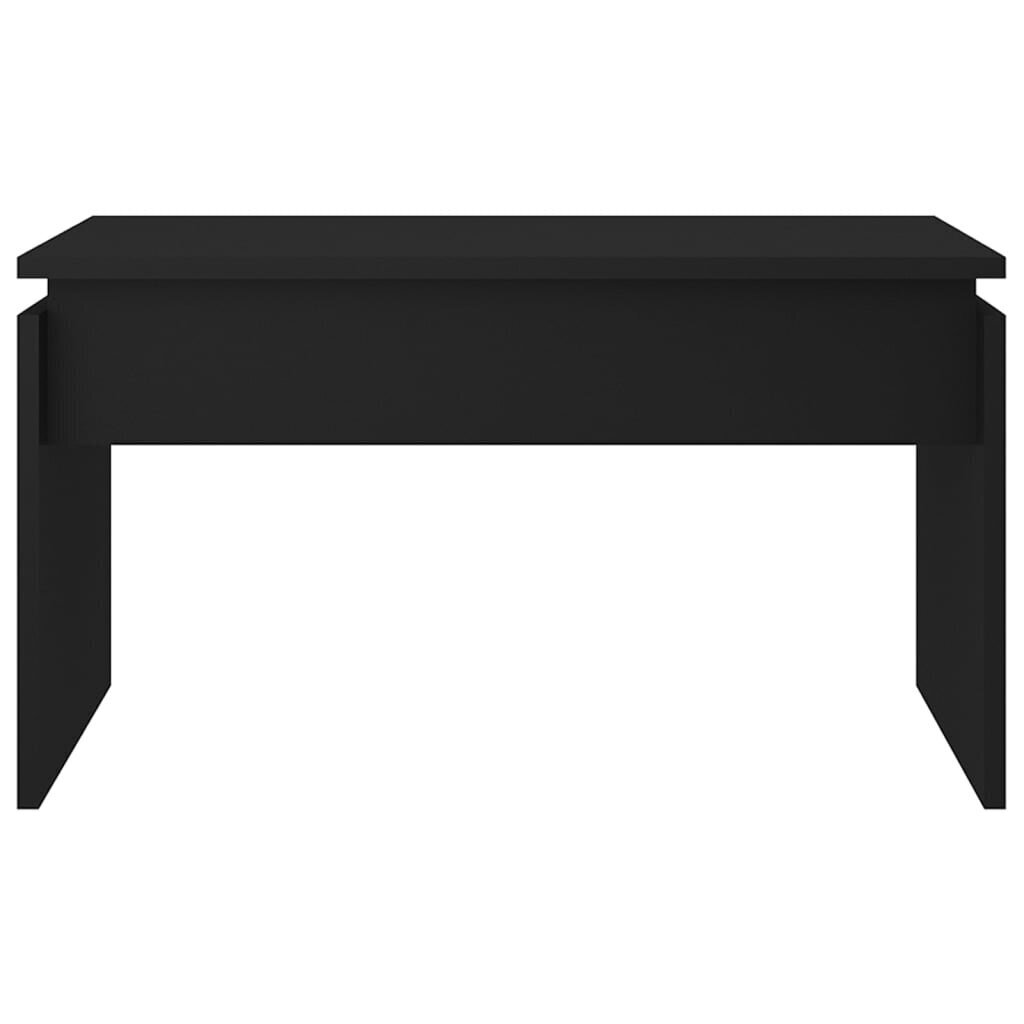 vidaXL Sohvapöytä musta 68x50x38 cm lastulevy hinta ja tiedot | Sohvapöydät | hobbyhall.fi