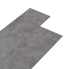 vidaXL Itsekiinnittyvä PVC lattialankku 5,21 m² 2 mm betoninharmaa hinta ja tiedot | Laminaatit | hobbyhall.fi