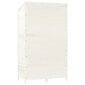 vidaXL Puutarhavaja valkoinen 102x52x174,5 cm täysi kuusi hinta ja tiedot | Piharakennukset | hobbyhall.fi