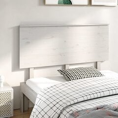 vidaXL Sängynpääty valkoinen 144x6x82,5 cm täysi mänty hinta ja tiedot | Sängyt | hobbyhall.fi