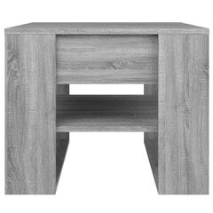 vidaXL Sohvapöytä harmaa Sonoma 55,5x55x45 cm tekninen puu hinta ja tiedot | Sohvapöydät | hobbyhall.fi