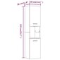 vidaXL Kylpyhuoneen kaappi ruskea tammi 30x30x130 cm tekninen puu hinta ja tiedot | Kylpyhuonekaapit | hobbyhall.fi