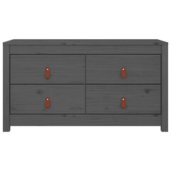 vidaXL Senkki harmaa 100x40x54 cm täysi mänty hinta ja tiedot | Olohuoneen kaapit ja lipastot | hobbyhall.fi