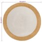 vidaXL Matto punottu valkoinen / luonnollinen 90 cm juutti / puuvilla hinta ja tiedot | Isot matot | hobbyhall.fi